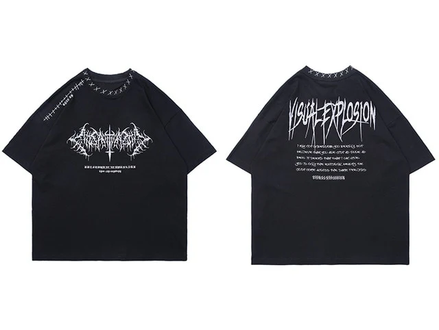 Gothcore Visual Explosion Cotton Tee - Image 11