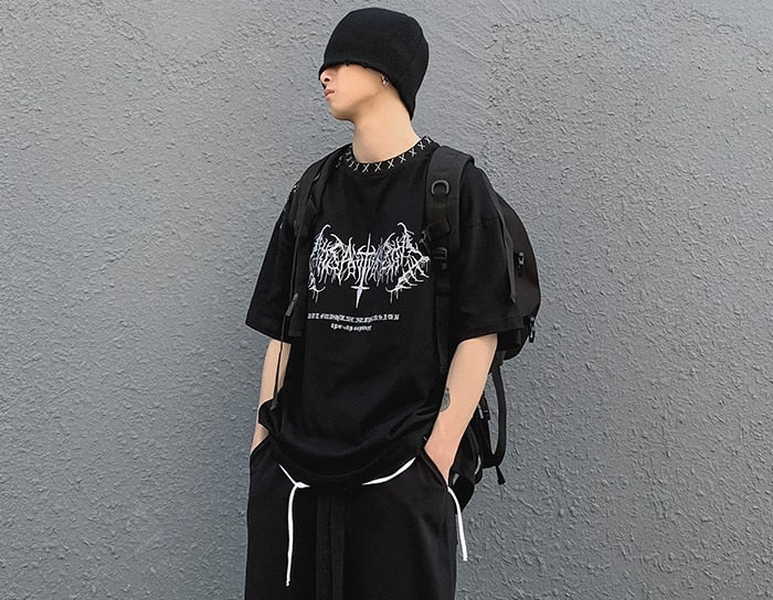 Gothcore Visual Explosion Cotton Tee - Image 4