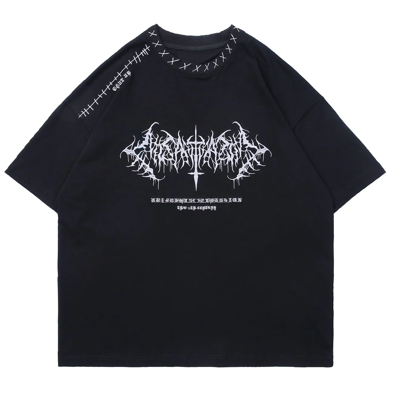 Gothcore Visual Explosion Cotton Tee - Image 5
