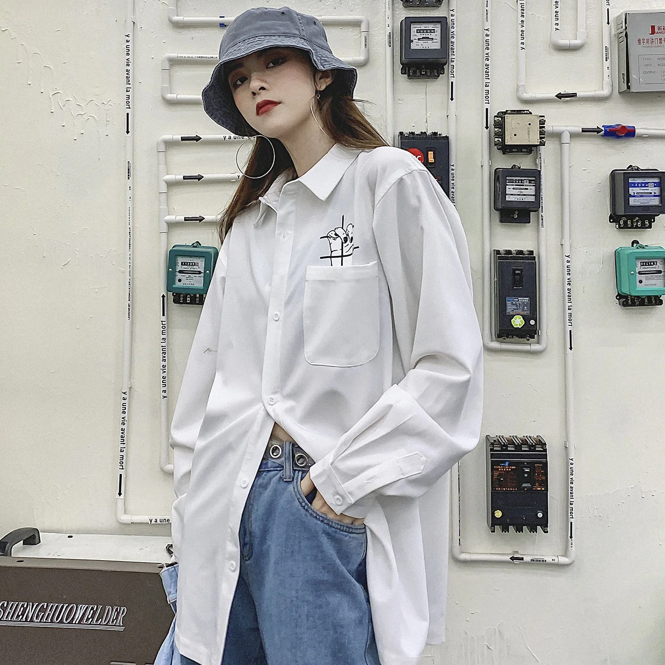 Himiko Toga Long Sleeve Button Up - Image 3