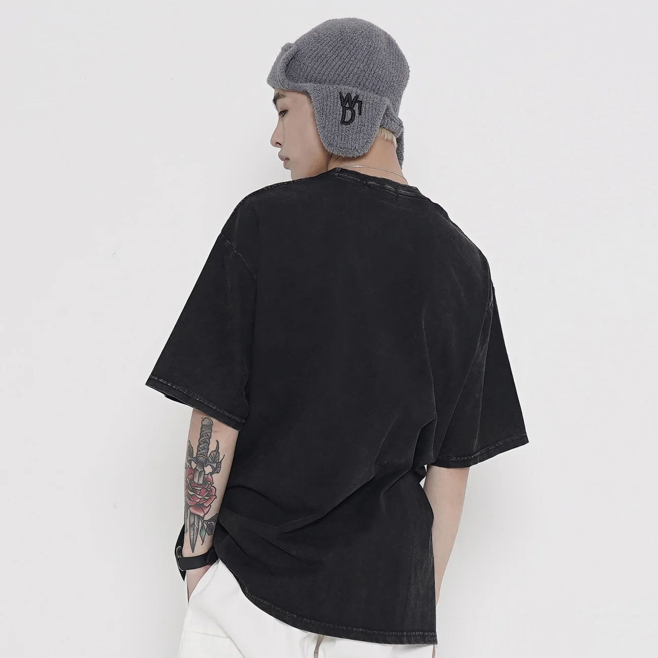 Money Makes Acid Wash Cotton Tee - Image 4