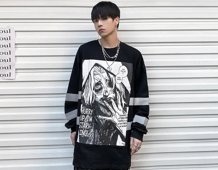 Seidou Takizawa Aesthetic Long Sleeve Tee - Image 14