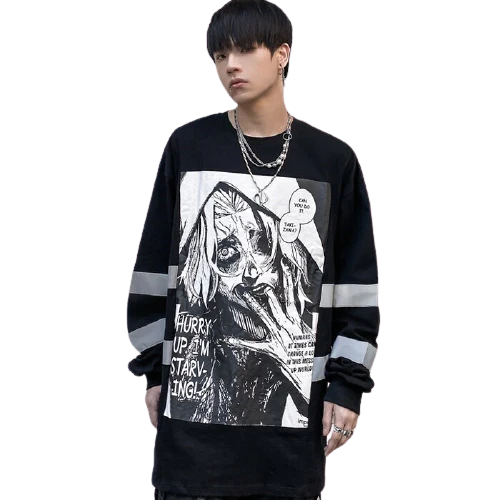 Seidou Takizawa Aesthetic Long Sleeve Tee - Image 4