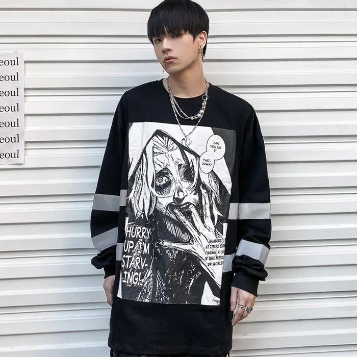 Seidou Takizawa Aesthetic Long Sleeve Tee - Image 7