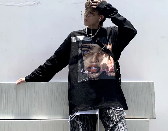 Surreal Reality Long Sleeve Cotton Tee - Image 11